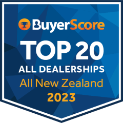 BuyerScore Award - Top 20 All Dealership - All New Zealand 2023
