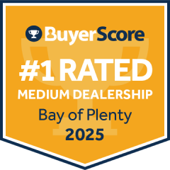 BuyerScore Award - #1 Medium Dealership - Bay of Plenty 2025